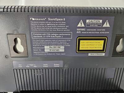Nakamichi SoundSpace 8 5-Disc MusicBank CD System *AS-IS