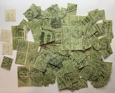 1922-1924 GREAT BRITAIN 9d STAMPS INVESTOR LOT WITH BLOCKS, PERFINS AND MORE