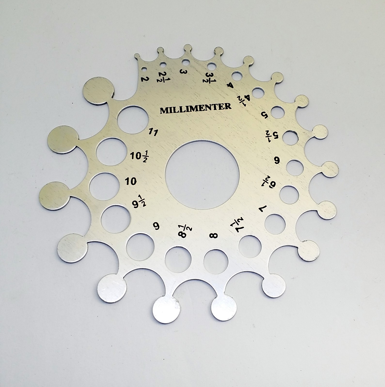 Diamond Gauge Baker Weight Estimator Carat MM Size Aluminum Mounting