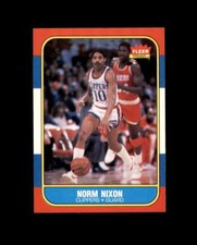 1986-87 Fleer #80 Norm Nixon MINT Clippers  Break 8