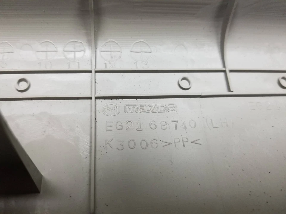 07-09 Mazda CX-7 umbral placa rasguño moldura 4 piezas OEM Foto 3 de 4