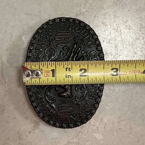 Vintage Rodeo Cowboys Association Junior Member RCA Belt Buckle Rare 1958 - Picture 16 of 16