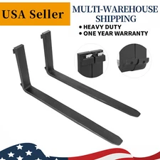 48" 4000lbs Pallet Fork Blades for Kubota Bobcat Skid Tractors Loaders Steel 2X