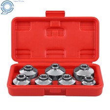Oil Filter Wrench 7-piece Socket Set Tool Kit Metric 24 27 29 30 32 36 38mm