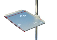 Pole Mount Tray for printer , labtop computer , keyboard with optional clamps