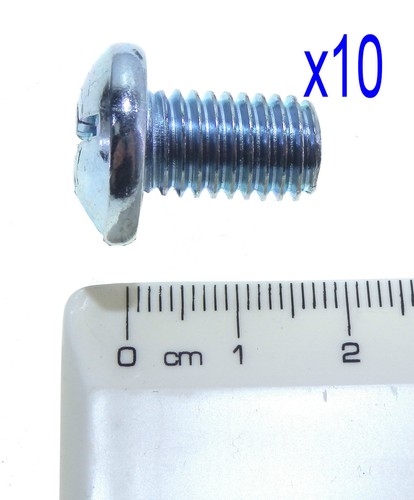 M10 BZP Pan Head Screws 30, 20 or 15mm, spacers 5 or 10mm plus M10 washers. - Picture 9 of 30