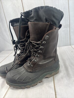 L.L. Bean Leather Waterproof Hunting Snow Boots Insulated Men’s Size 7 Brown L.L. Bean Hunting Boots for sale | eBay main image 3
