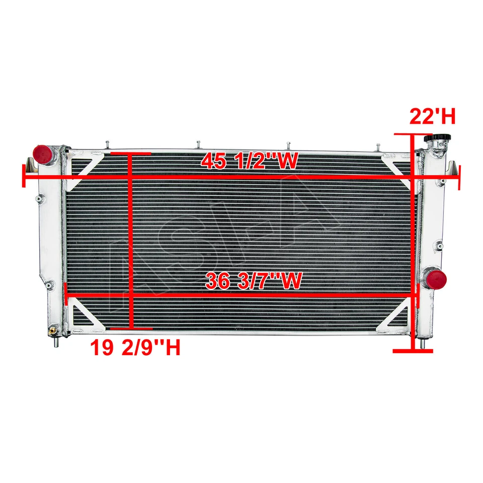 for 1994-2002 Dodge Ram 2500 3500 5.9L Diesel Cummins Aluminum Radiator Foto 3 de 4
