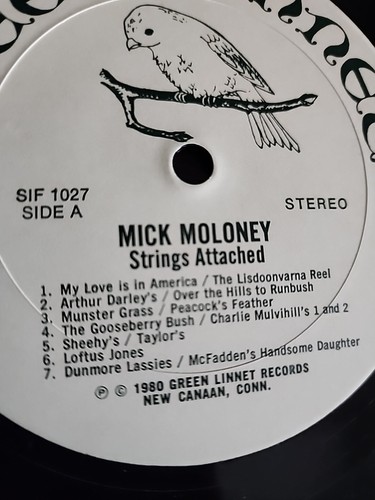 MICK MOLONEY Strings Attached NMint VINYL Lp 1980 Green Linnet LOFTUS JONES - Picture 5 of 14