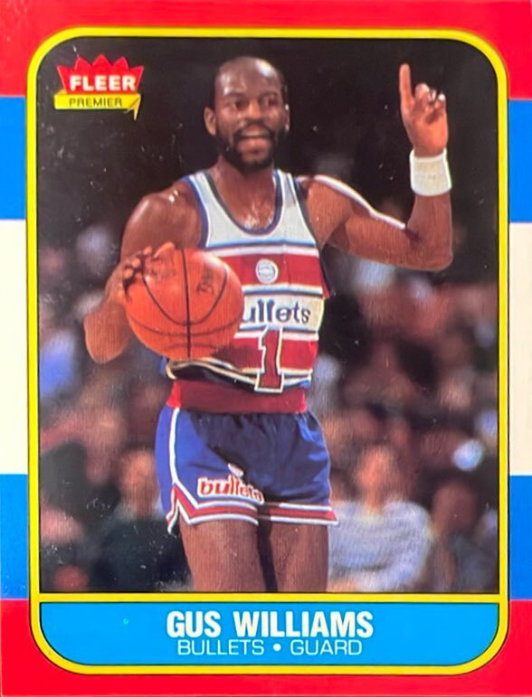 1986 Fleer #124 Gus Williams