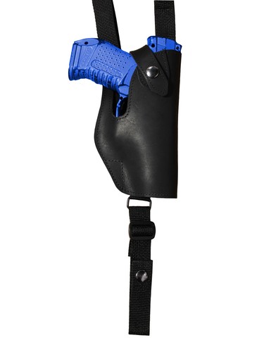 NEW Barsony Black Leather Vertical Shoulder Holster w Mag Pouch Kahr HK FNX Comp - Picture 4 of 8
