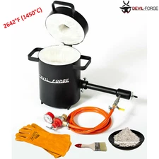 DEVIL-FORGE FB1Sb–4KG Gas Propane Furnace Foundry Oven Kiln Burner USA (NEW)