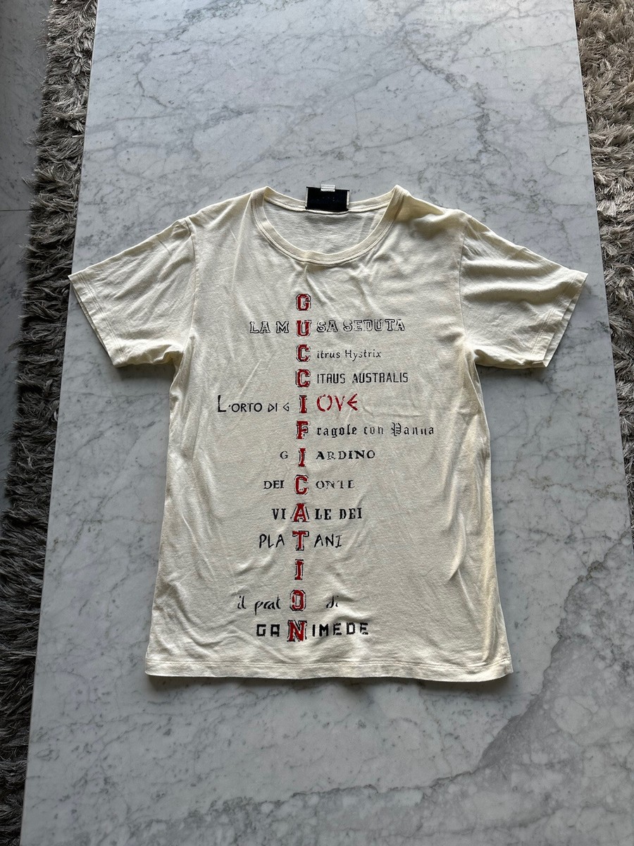 Gucci Guccification Beige Limited Edition T-shirt Men's Sz