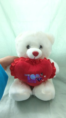3 Valentine Teddy Bear 20 inch Plush Heart with LED Light Up & I LOVE YOU sound - Video 1 of 1