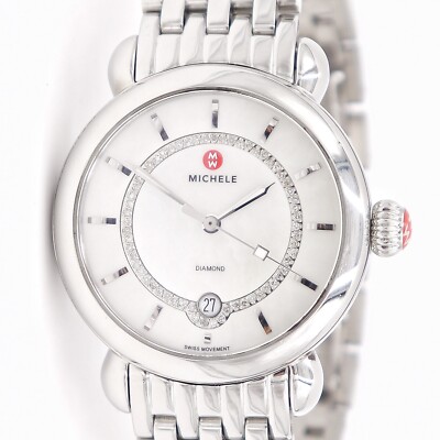 Michele CSX Elegance MWW03T000046 - 2 Tone - Yellow Gold & Stainless - White main image 4