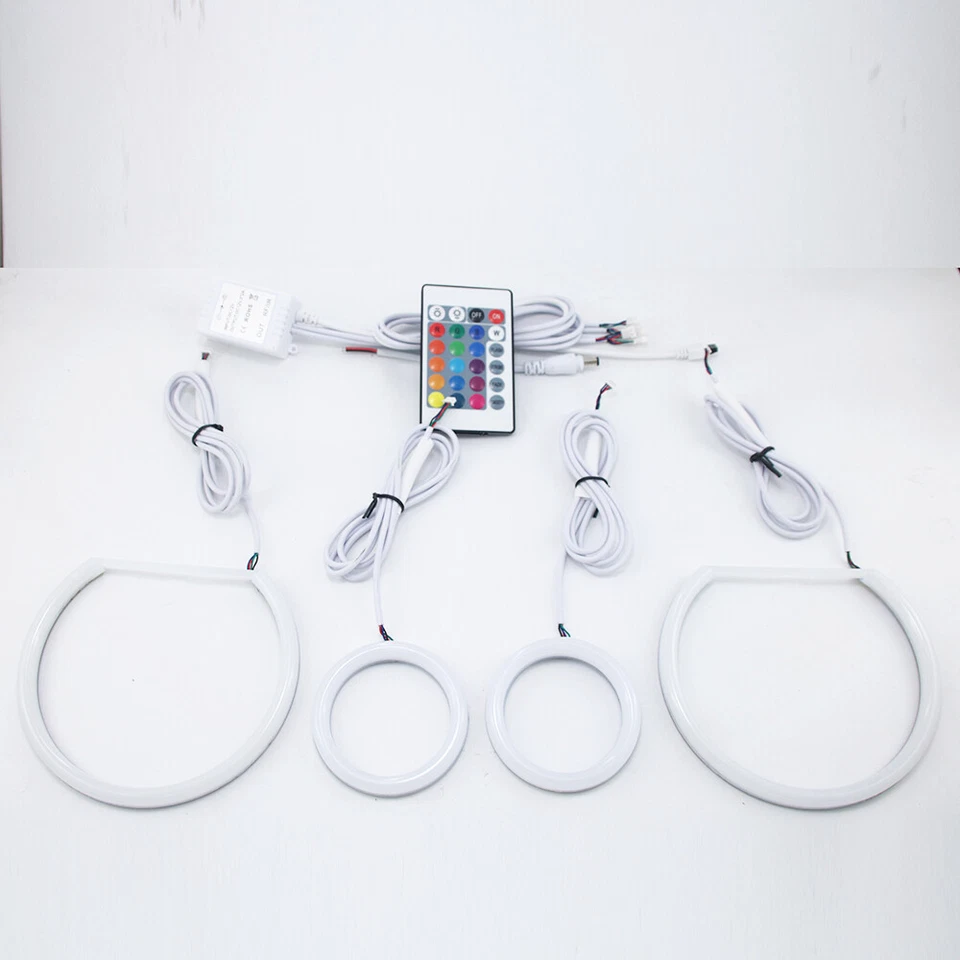 Anillo de halo de ojos de ángel LED de algodón RGB para Chevrolet Chevy Camaro SS LT ZL1 2010-15 Foto 2 de 4