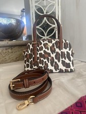 Tory Burch Emerson Printed Dome Satchel Crossbody In Leopard Print