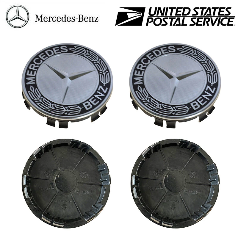 MERCEDES BENZ OE TAPA CENTRAL CUBO RUEDA LAUREL CORONA LOGO GENUINO A17140001255337 Foto 2 de 4