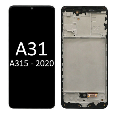 For Samsung Galaxy A31 2020 A315 A315G LCD Display Touch Screen Digitize Frame