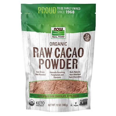 #ad NOW FOODS Cacao Powder Raw amp; Organic 12 oz $19.55