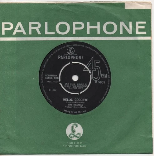 THE BEATLES hello goodbye*i am the walrus 1967 UK PARLOPHONE 7" 1ST PRESSING