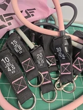 Resistance Exercise Bands Set of 5 with Handles and Carrying Bag