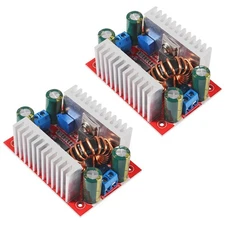 2Pcs 400W 15A Step-Up Boost Converter DC 8.5V-50V to DC 10V-60V Module