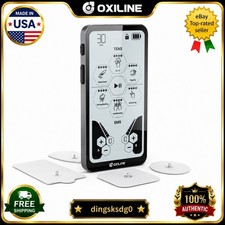 0xiline TENS XS Pro TENS EMS Unit Dual Channel Touchscreen 24 Modes-New