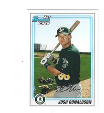 2010 JOSH DONALDSON 1ST BOWMAN ROOKIE CARD #BP61. rookie card picture