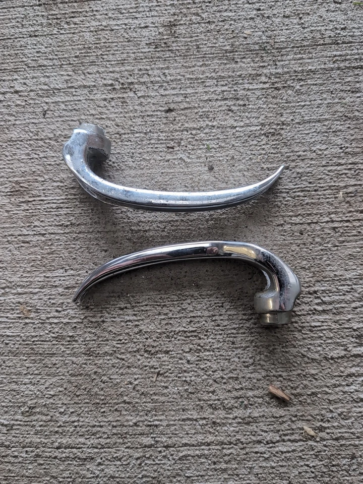 BMW E10 2002tii 1802tii E12 530I E24 635CSI Door Handle Inner Pair OEM  - Image 2 of 4