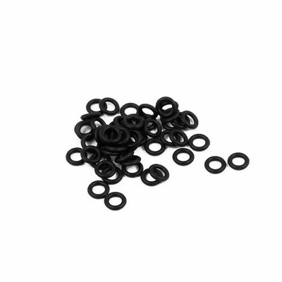 50Pcs Black 4.2mm x 1mm Nitrile Rubber O Ring   Oil Sealing Grommets  *kk