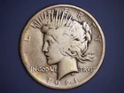 1921 P PEACE DOLLAR__HIGH RELIEF__RARE SILVER COIN__KEY DATE__GOOD EXAMPLE