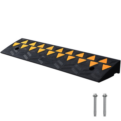 VEVOR Rubber Curb Ramp Driveway Ramp for Curb 3.5'' Rise 39.4'' Wide 33069lbs Load
