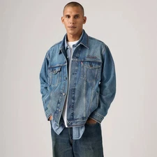 Levi's Men's Relaxed Fit Trucker Jacket - Mid Day Rodeo XL