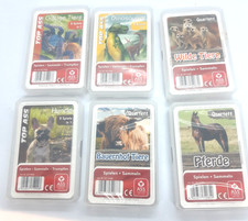 Kartenspiel Quartett ASS original Hunde Dinosaurier Tiere Pferde geschenkidee