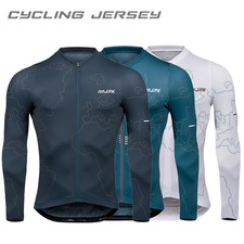 Raudax Langarm Radtrikot Herren Herbst UV-Schutz Rennrad Fahrradtrikot