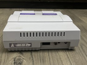 Super Nintendo SNES Console Bundle 2 Controllers - 6 Games - Tested