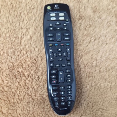 Logitech Harmony 300 Black Remote Control IR N-10004 - No Charger or Batteries