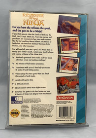 Revenge of the Ninja (Sega CD, 1993) CIB with Reg Card, tested