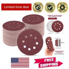 Versatile 5" Sanding Discs (100 PCS) with 8-Hole Design for Dust Extraction 0.29 per gallon