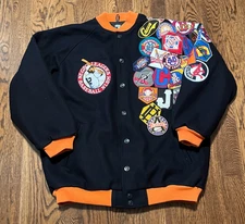 Negro Leagues Jacket Mens 3XL Wool Embroidered Baseball Headgear Museum NLBM