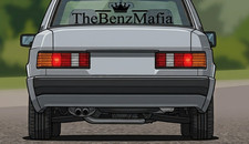 Mercedes Benz Aufkleber Sticker Tuning Oldtimer Auto Heckscheibe Classic Decal