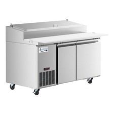 60" 2 Door Refrigerated Pizza Prep Table