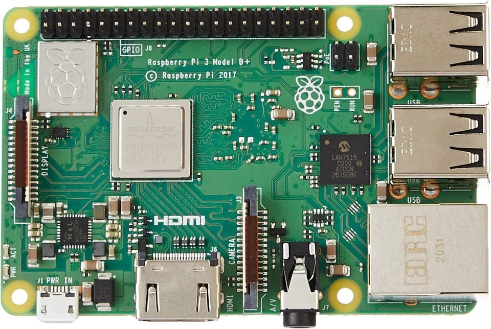Raspberry Pi 3 Modelo B+ con CPU de cuatro núcleos de 1,4 GHz y 1 GB de RAM - Potencia compacta Foto 4 de 4