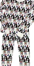 Hanna Andersson Pajama Set 2 Pc Holiday Bear Penguin Cotton Girl Or Boy 120 6/7