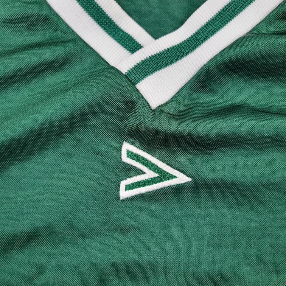 Mitre Soccer Jersey Mens Large Green V-Neck Performance 8 Graphic USA Shirt - Image 4 of 4