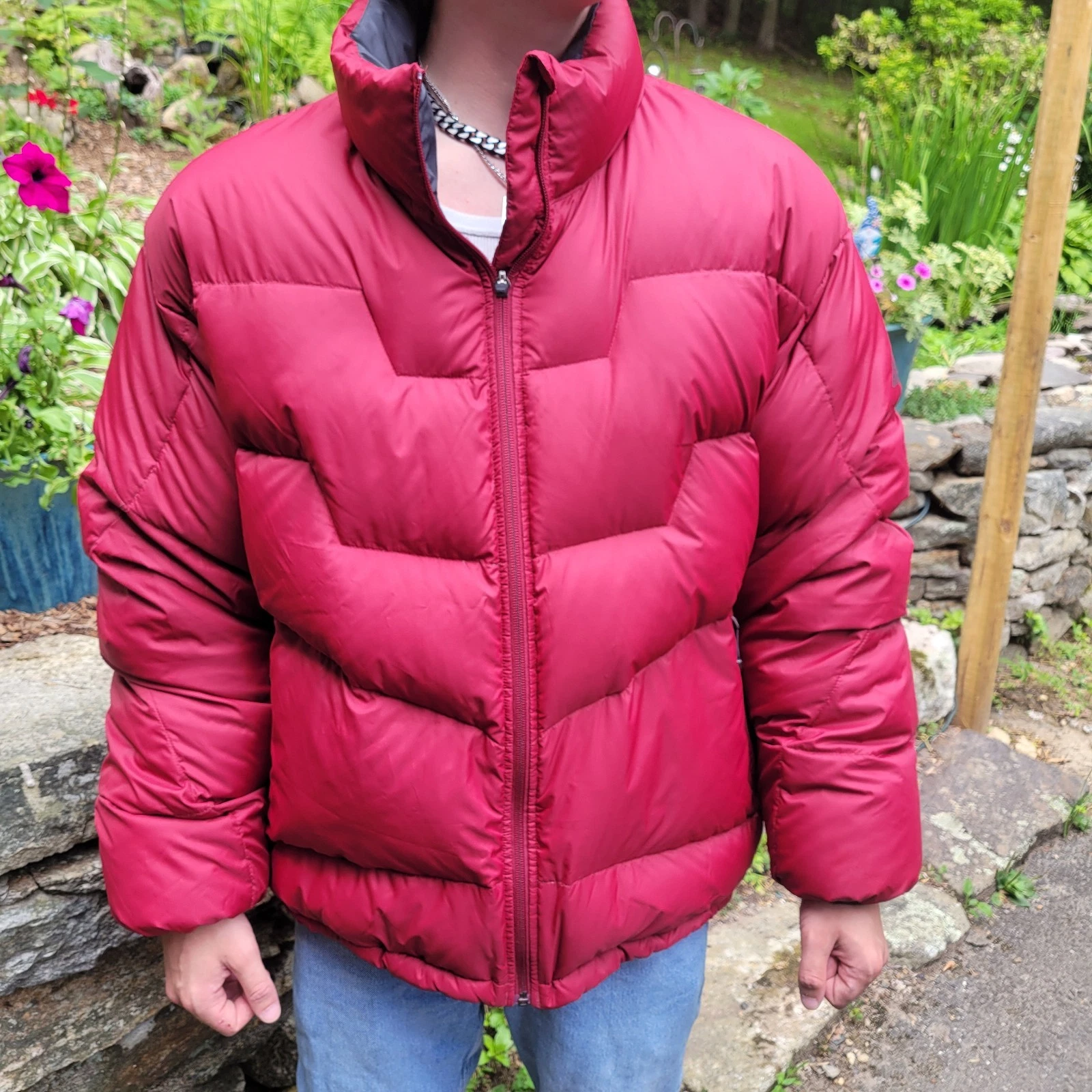 EMS Men's X-Large Crimson Red Puffer Jacket
