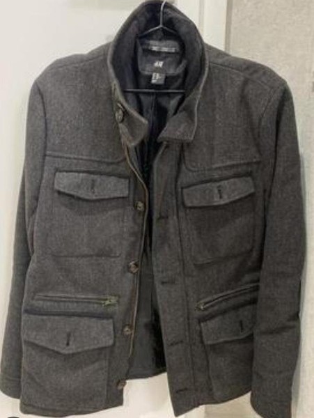 Men Jack Reid Coat Grey Polyester 42 / XL / 50