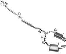 Resonator Ext Pipe Dual Muffler Exhaust System Fits 2007 Chrysler Pacifica 4.0L