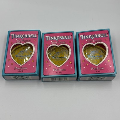 VTG Tinker Bell Gift Pink Perfrume Open Pocket Vintage Tinkerbell